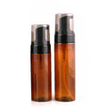 100ml 4oz 150ml 200ml Amber Plastic Foam Cleanser Mousse Bottle Empty Pump Dispenser Foaming Soap Bottles for Face Hand Wash
