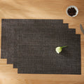 Tabletex Wholesale Factory Heat-Resistant Rectangle Vinyl Placemat Eco-Friendly Washable PVC Dining Table Mats for Parties