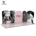 Tian Lang 10ft Custom Media Wall Aluminium Pop up Tube Display Stretch Banner Stand Tension Fabric Displays