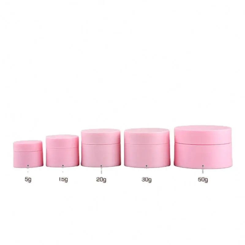 Private Label OEM ODM 15 20 30 50g Customizable logo Color Packaging Custom Cosmetic Jars pink Lip Scrub Containers