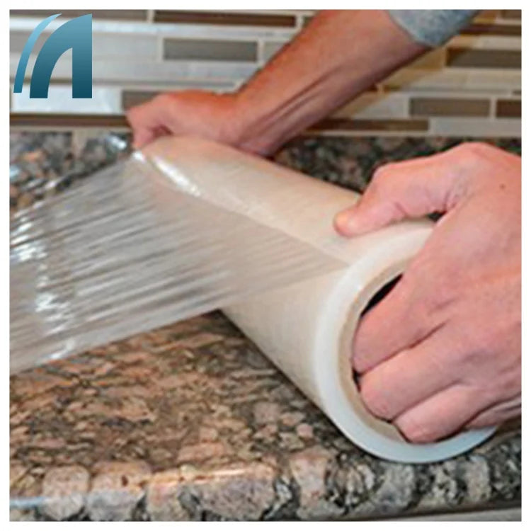 ShengFa Marble Countertop PE Protective Film Anti-Scratch Surface Clear Adhesive Soft Hardness TUV Certified