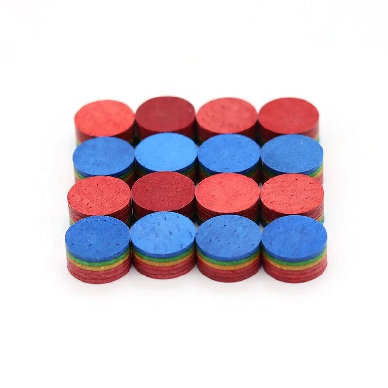 Popular Selling Multi Layer Leather Rainbow Billiard Pool Cue Stick Tip for Sale