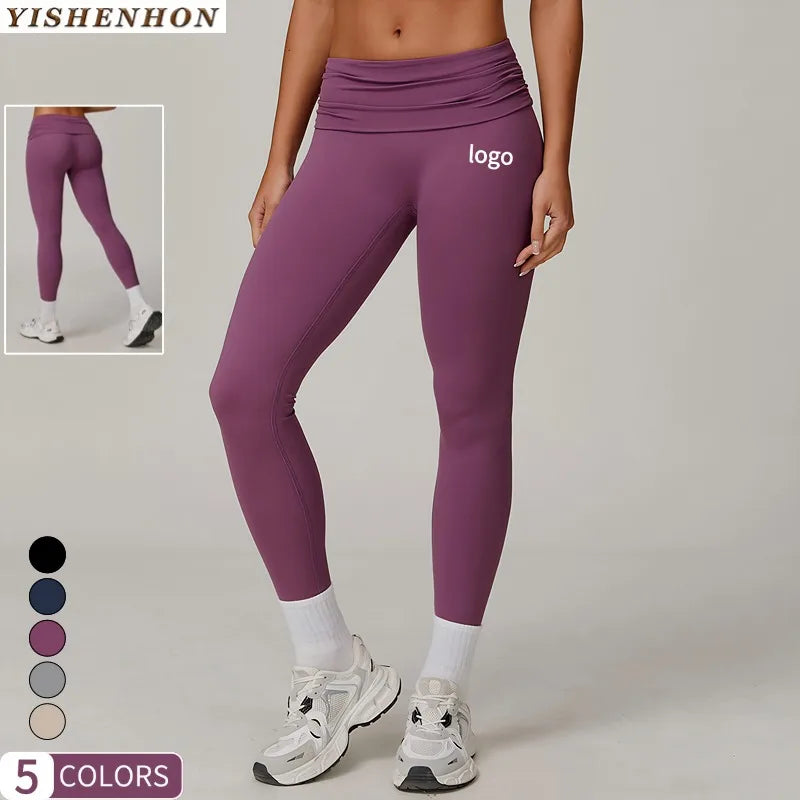 YISHENHON 2025 New Wholesale Customized Women's Yoga Legging Breathable High Waist Butt Lift Gym Workout Sport Pants