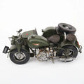Hot Sale Side Three Wheeled Motorcycle Model Military Tricycle Model Handicraft Ornaments Tv Cabinet Decoration Shooting Props