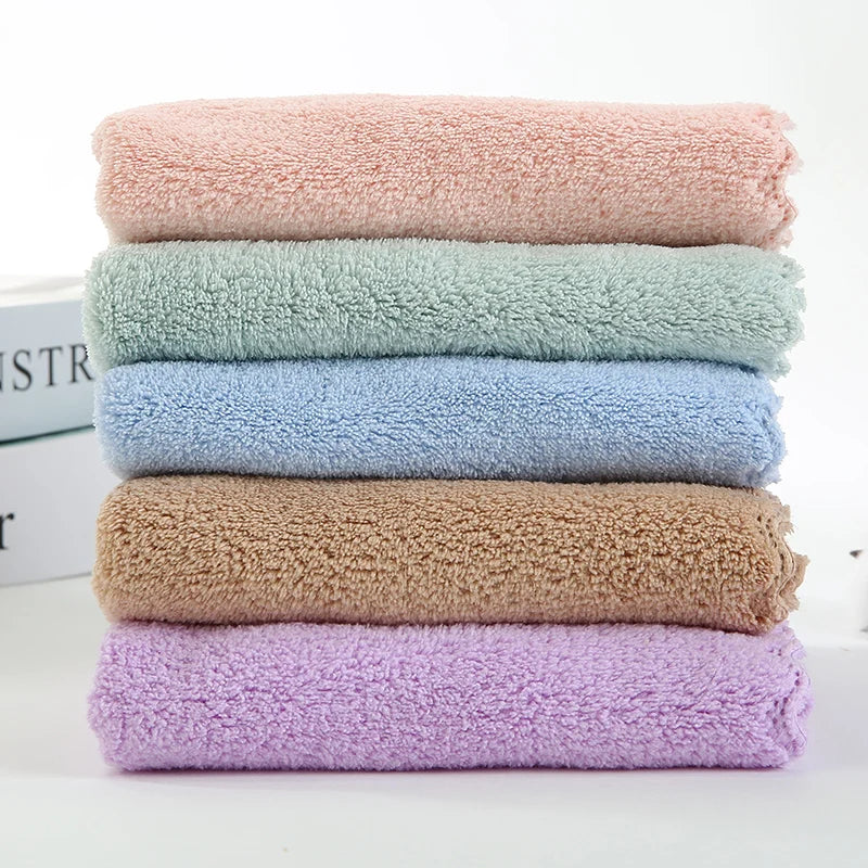 OEM Custom logo Microfiber Cleaning Dish Cloths Coral Fleece Magic Cleaning Towel