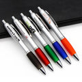 Promotional Cheap Blue Plastic Ballpoint Pen with Custom Logo Print