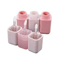 2022 New Fat Short Square Lip Gloss Tubes Gradient Pink Liptint Bottle Lip Glaze Custom Logo 4ml Lipgloss Tubes with Clear Wands