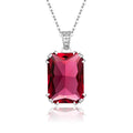 925 Silver Ruby Necklace Pendant Victoria Filigree Red Gem Women Luxury Gift Jewelry Necklaces for Women New Arrival 2023