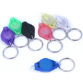 Personal Gifts 2026 Mini LED UV Flashlight Keyring Anahtarlik Keychain Light up Plastic Key Chains for Promotion