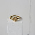 Drop Ship Engraved Sunburst Ring 18K Gold Plated Stainless Steel Rings Women Jewelry