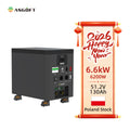 Poland Stock All-In-One 6.6KWH Solar Energy Storage System 51.2V 130AH 6.2KW Solar Inverter Battery LiFePO4 Lithium Battery Pack