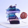 Natural Fluorite Unicorn Crystal Statue Healing Gemstone Fluorite Unicorn Statue Ornament Gift