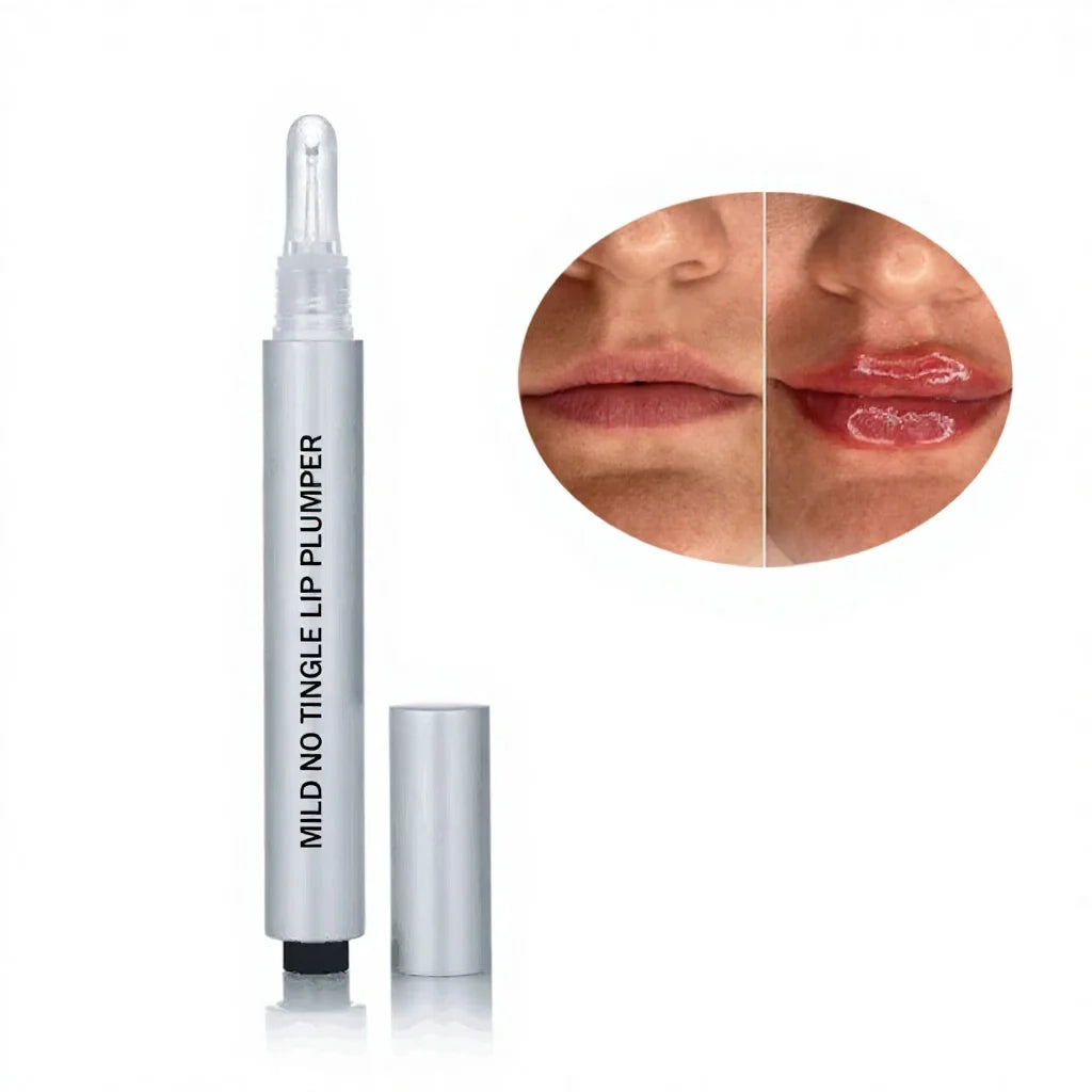 Mild Tingle Vegan Shine Lip Volumizer Natural Enhancement Lip Plumper Custom Your Logo