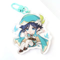 Wholesale New Design Transparent Colored Acrylic Keychain High Quality Plastic Product