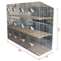 3 Layers 12 Rabbits Farm Breeding Cage Galvanized Wire Mesh Rabbit Cage