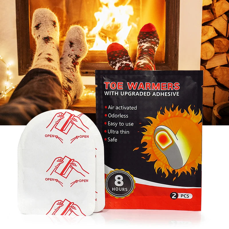 Factory Direct Winter Toe Warmer Patches With Adhesive Self Heating Warmer Patch for Foot
