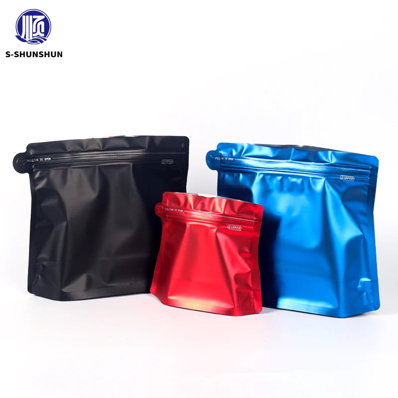 Matt MOPP/VMPET/PE Stand up Coffee Pouch Empty Zip Lock Coffee Bags with Gravure Printing Moisture Proof for Food Storage