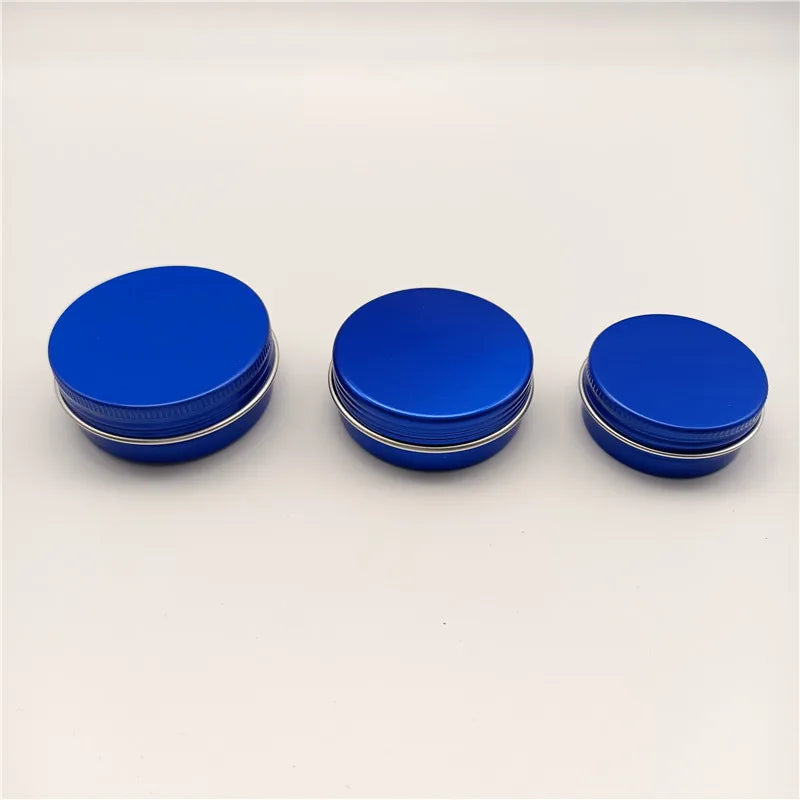 5ml 10ml 20ml 30ml 50ml 60ml 80ml 100ml 150ml 200ml Round Aluminum Cosmetic Tin Container Metal Aluminum Jar