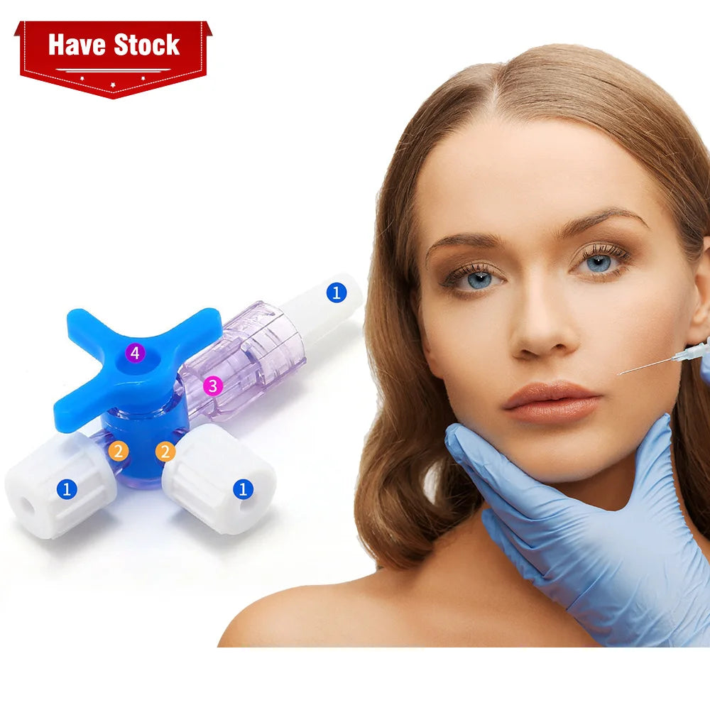 Have Stock Sterile Small Three Way Stopcock Luer Valve Plastic Three Ways Flow Control Luer Stopcock 3-Port Valve
