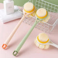 Long-Handle Back Scrubber Shower Cleaning Brush Promotional Body Exfoliator Bath Massage Bath Brush Made of Durable Plastic