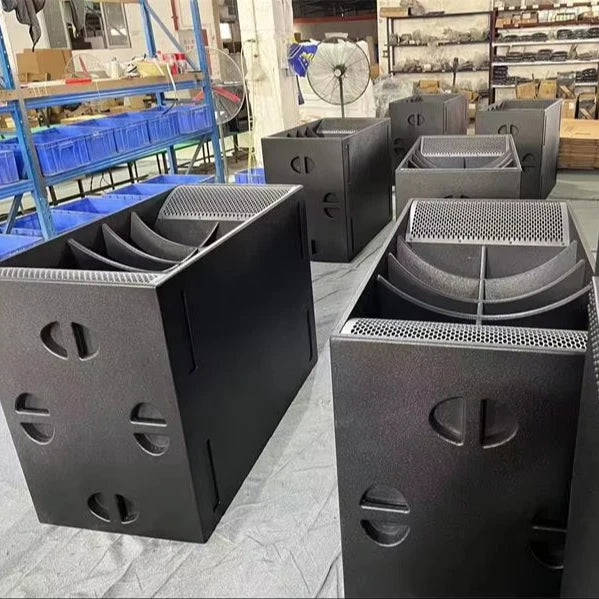 Professional 18-Inch Dual Passive Stage Subwoofer for Bars Parties Concerts 4 Ohm Impedance Pro Audio System Speaker