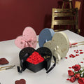 AM-GPB17 Ammy Love Double Door Heart-Shape Flower Box Luxury Custom Valentine's Day Preserved Rose Packaging Paper Boxes