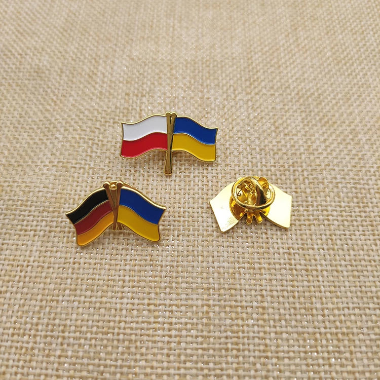 Hot-selling Flag Pin Clothing Oil Dripping Metal Enamel Brooch Pin Badge Souvenir Badge