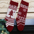 Best Sell 100% Acrylic Knitted Christmas Socks 2021 Design Christmas Items Stocking Christmas Hand Embroidery Designs