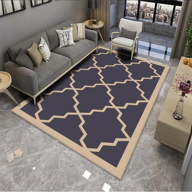 Carpets Manufacturer Home Large Crystal Velvet Geometric 3d Print  Floor Carpets and Rugs for  Living Room