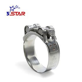 Spring Hose Clamps W4 High Strength 304 Stainless Steel Heavy Duty Pipe Clip European Type Inch