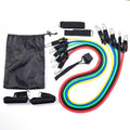 Custom Printed 11 in 1 Resistance Training Sets 150LB Latex Exercise Bands Stackable Toning Tubes