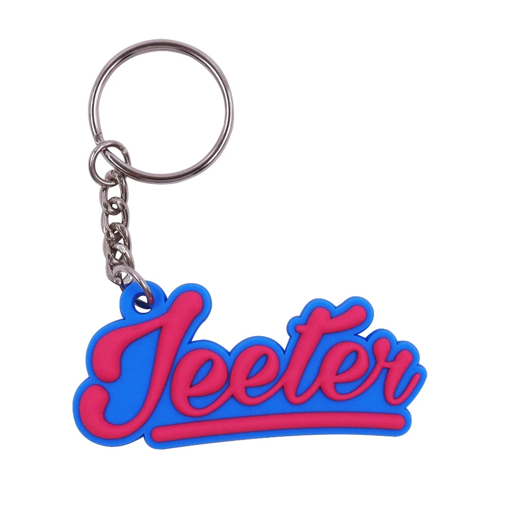 Wholesale Custom Logo Size Rubber Soft Promotional Pvc Keychain Logo Design Keyring Accessories