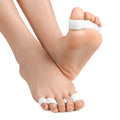 Silicone 3-Hole Gel Toe Separator Bunion Corrector with Overlapping Hammer Toe Spacer