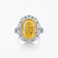 New Arrival 925 Sterling Silver Engagement Rings Trendy Wedding Party Zircon Oval Cut Gold Vermeil Platinum Plated Women