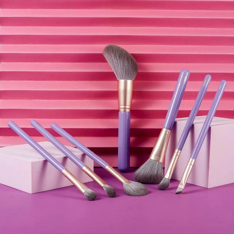 Gracedo Latest Design Fashion Profecional Smooth Purple Customised Makeup Brush Bag