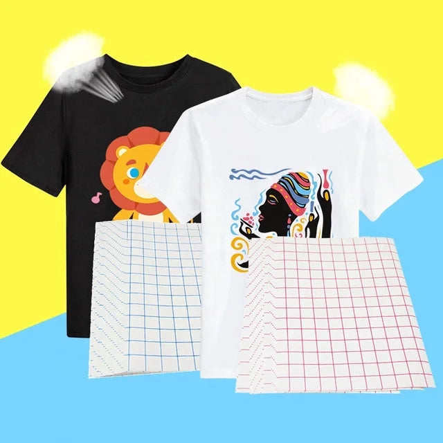 Inkjet Printable Iron-On Printable Heat Fabric Transfer Paper for White and Light T-Shirts Totes and Bags MegaBDM
