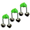 Fishing Bite Alarms Fishing Rod Bells Rod Clamp Tip Clip Bells Ring Green ABS Fishing Accessory