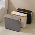 Transparent Fabric PP Tissue Storage Basket Foldable Lid Waterproof Rectangle Storage Box for Home Bathroom Tissues