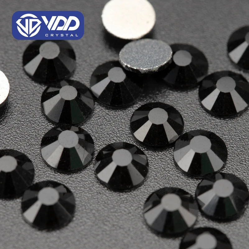 VDD 002 Jet Crystal Non-Hotfix Rhinestones Nail Art Accessories Stones Wedding Dress Decoration Wholesale Nail Stickers Nail Art