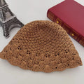 Wholesale Paper Straw Crochet Cloche Hat Straw Bucket Hat for Women Lady Summer Beach Sun UV Protection Travels Casual Dress