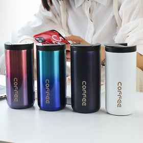 Stainless Steel Heat Cold Preservation Bottle Creative Ins Bottle Coffee Cup Water Bottle 380ml