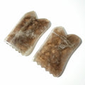 Huiying Natural Smoky Quartz Body Gua Sha Board Spiky Concave Scraping Massage Tool