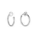 14mm No Piercing Earring Ear Cuff 925 Sterling Silver Small Clip on Hoop Earrings Gift for Women and Men