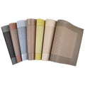 Heat Insulation & Stain Resistant Pvc Textile Place Table Mat Placemat Set for Dining or Kitchen Table