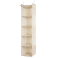 Multi-Layer Wardrobe Hanging Storage Bag with Non-Woven Metal Hook Foldable Clothes Organizer Washable Storage Bags on Sale