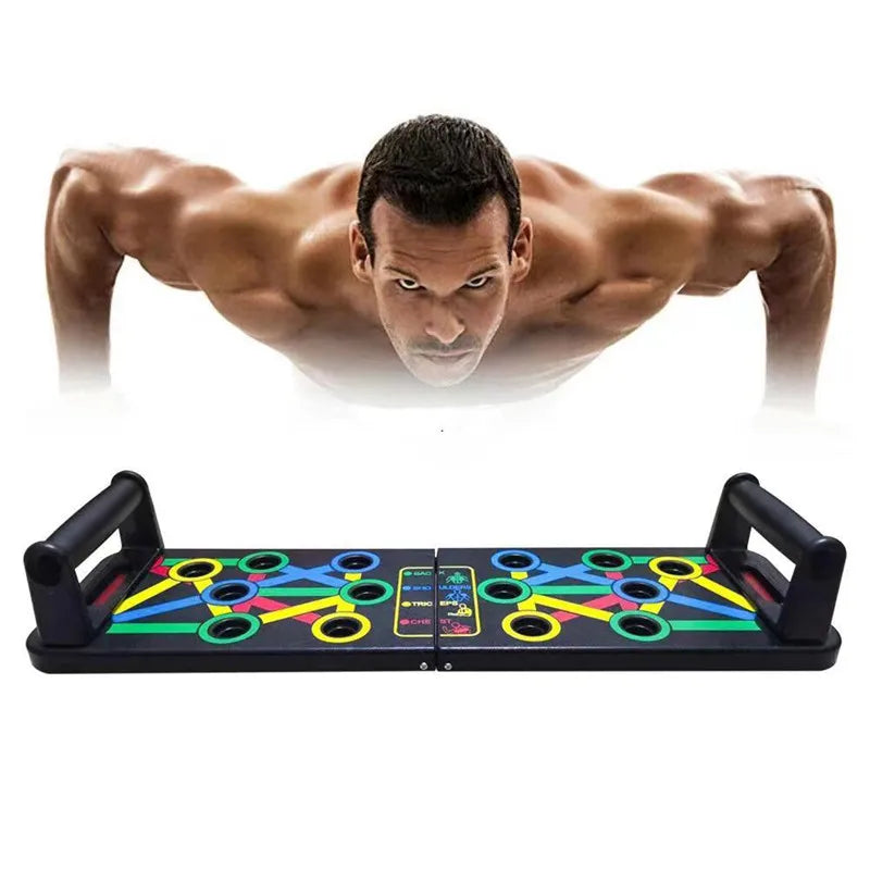 SNBO Push up Board With Sit up Stand Portable Exercise Equipment Strength Training Equipment