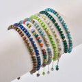 Wholesale Boho Mixed Beads Emperor Stone Handmade Braided Adjustable Knot Bracelet for Women Men Gift Healing Jewelry
