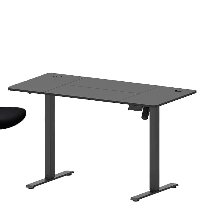 Qilian Eco-friendly Modular Modern Single Motor Electric Height Adjustable Stainless Steel Frame Wooden Top Office Desk Desk