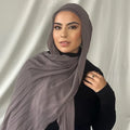 Women Malaysia Cotton Breathable Fashion Summer Hijab Monochrome Scarves Rayon Modal Women Scarf Muslim Hijab MegaBDM