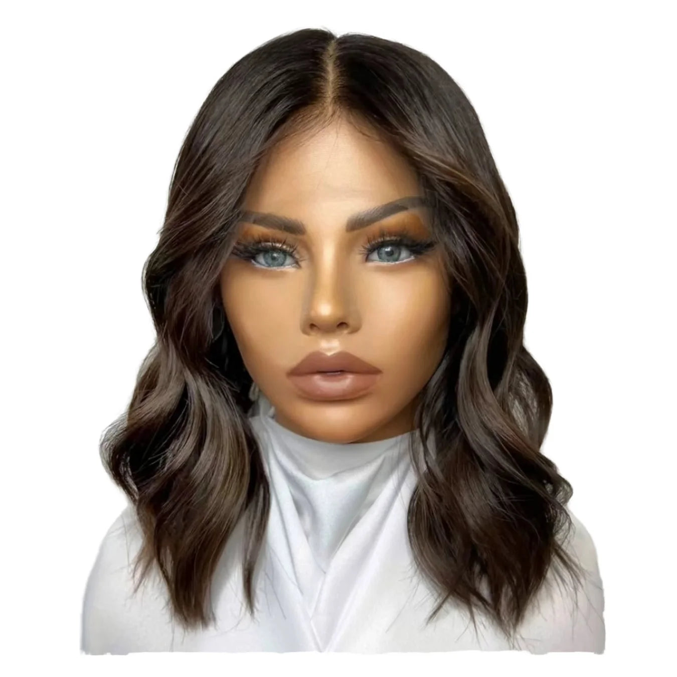 Wholesale Natural Wavy Glueless Human Hair Wigs Pre Plucked European Virgin Hair Transparent HD Lace Front Wigs for Women